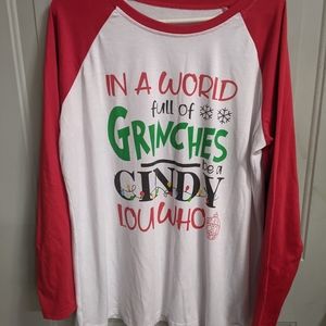 Christmas raglan top